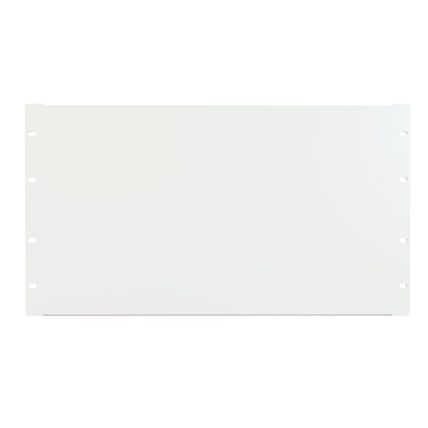 Hammond 6U FLANGED STEEL Panel WHITE PBFS19010WH